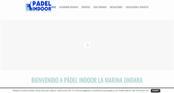 Desktop Screenshot of padelindoorondara.com